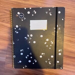 Spiral Floral College Rule Notebook